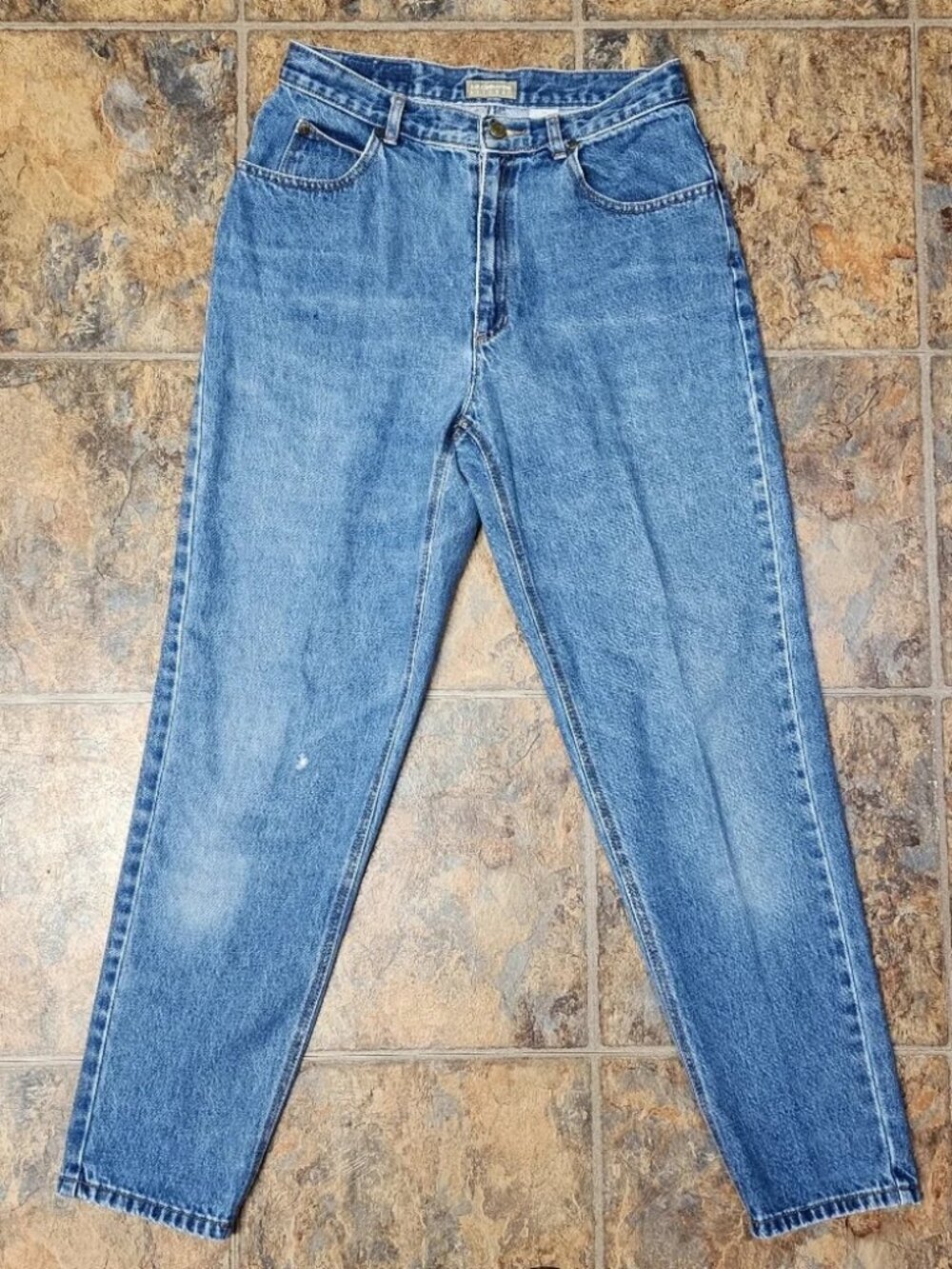 Vintage Liz Claiborne Liz Wear Blue High-waist Tapered Mom Jeans Sz 10